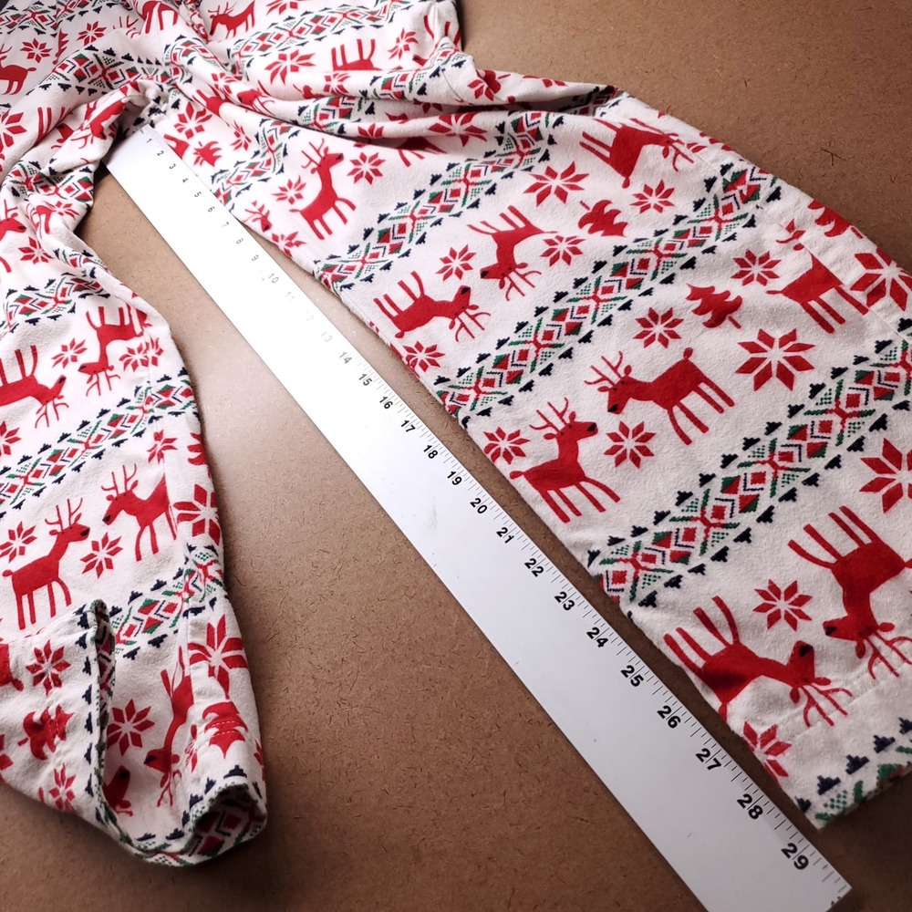 Hanna Andersson Flannel Pajama Pants Women L Red White Holiday Nordic Hygge Cozy - Picture 4 of 7